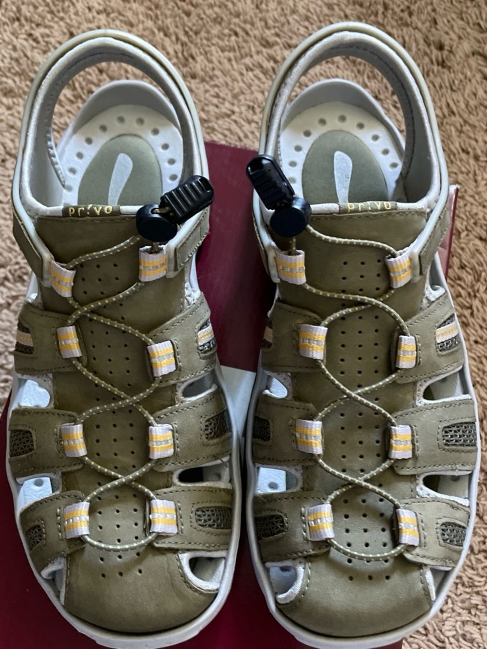 women’s Olive Green Sport Sandals - Privo